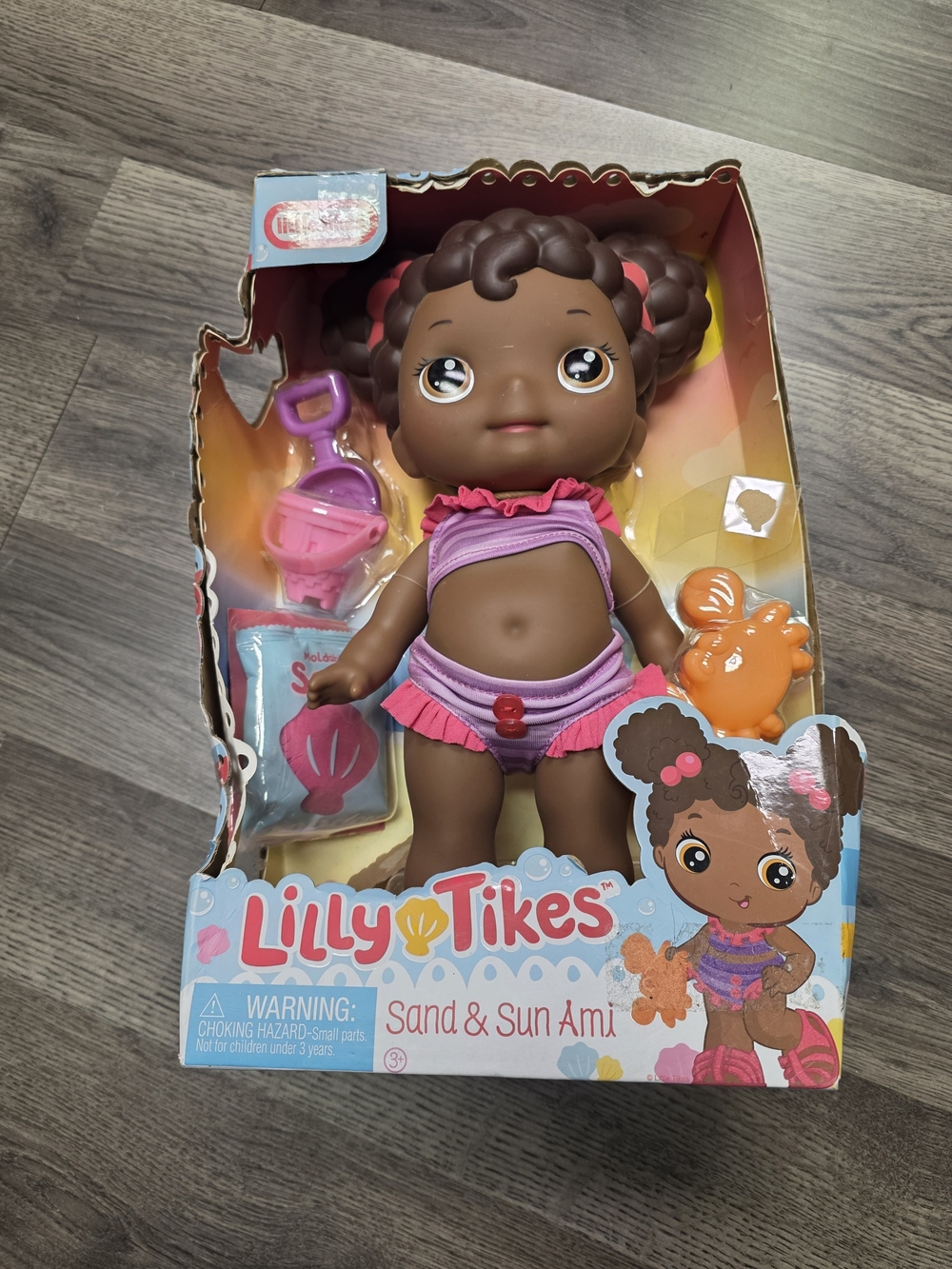 Sand & Sun Ami Doll - Purple Swim Outfit